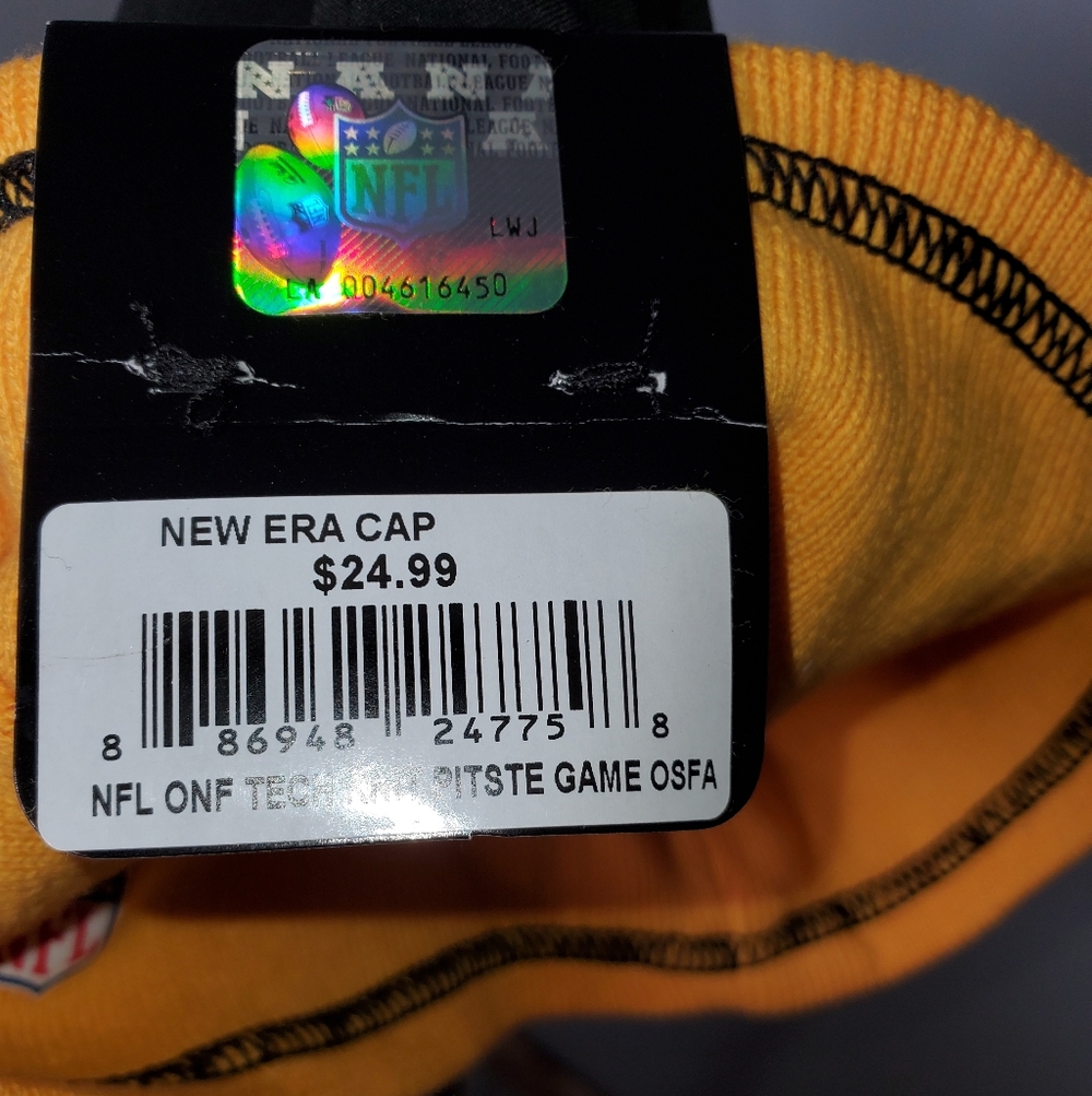 New Era Black and Yellow Steelers Beanie - Picture 4 of 4